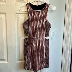 Zara Skort women’s jumper sz S, white, salmon, navy and light blue color block